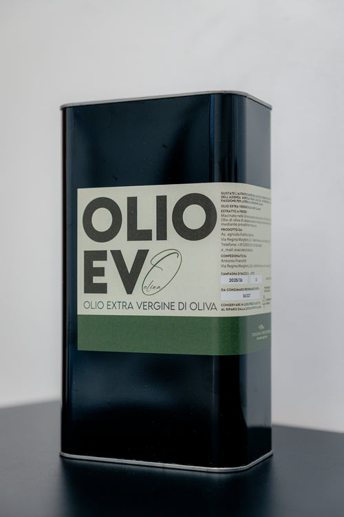 Olio extravergine di oliva Evelina 100% italiano Molise, lattina 3 litri