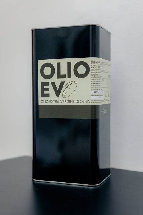 Olio extravergine di oliva Evelina 100% italiano Molise, lattina 5 litri